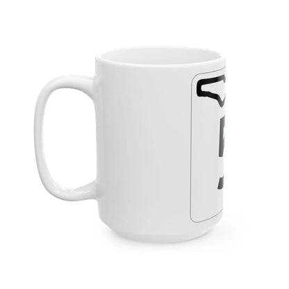 Florida 5 1955 (Florida) (Road Sign) White Coffee Mug - Go Mug Yourself