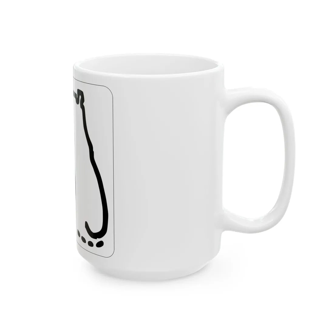 Florida 5 1955 (Florida) (Road Sign) White Coffee Mug - Go Mug Yourself