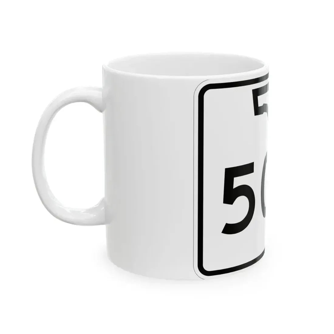 Florida 50A (Florida) (Road Sign) White Coffee Mug - Go Mug Yourself