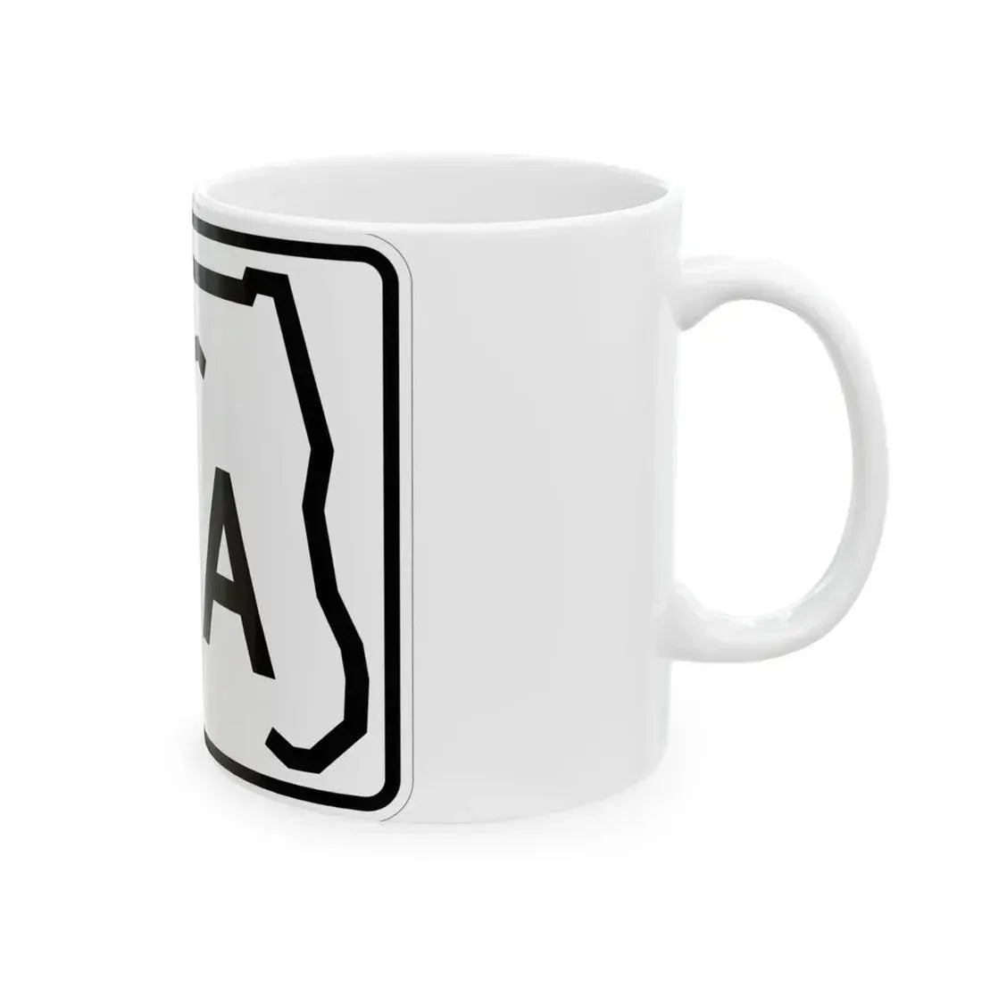 Florida 50A (Florida) (Road Sign) White Coffee Mug - Go Mug Yourself