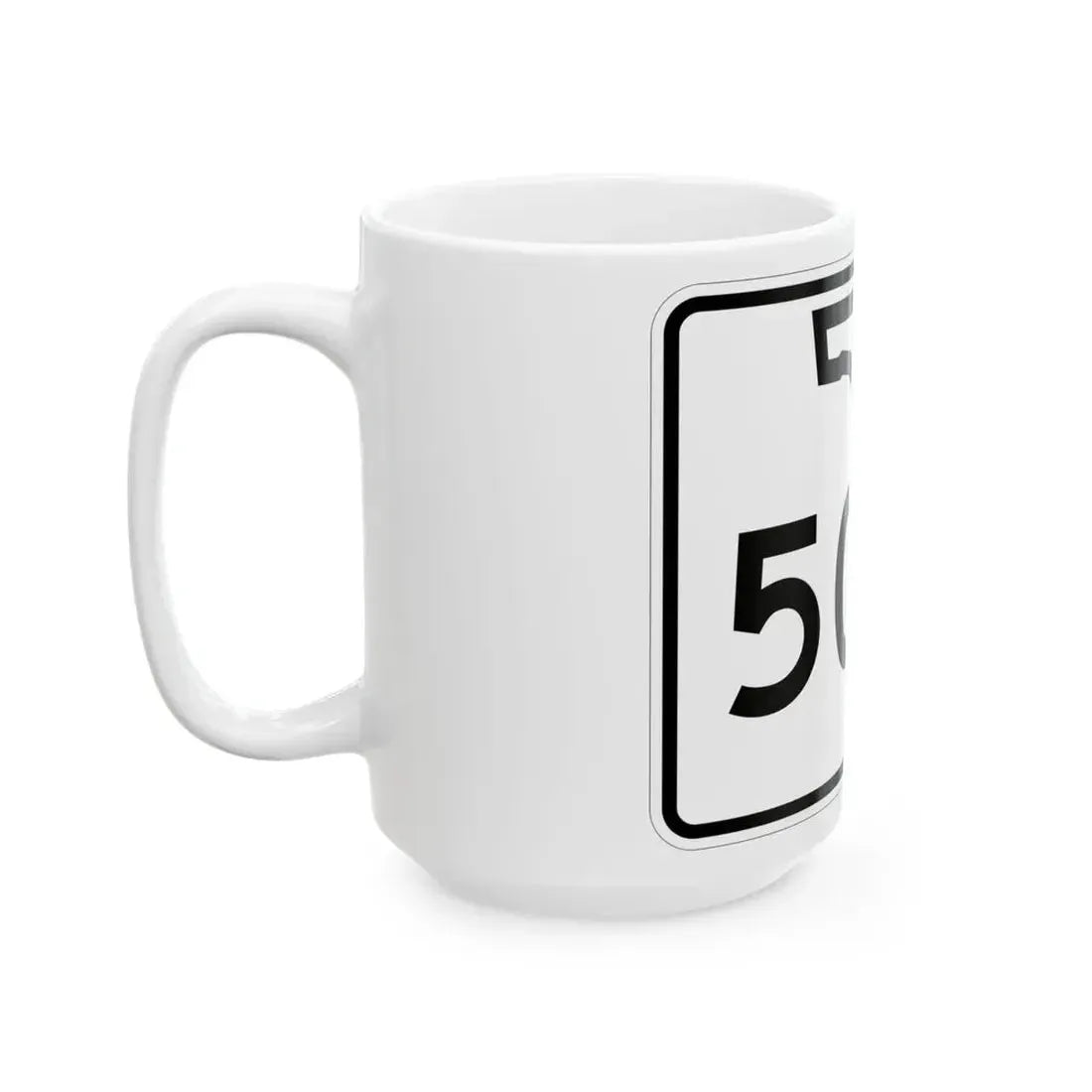 Florida 50A (Florida) (Road Sign) White Coffee Mug - Go Mug Yourself