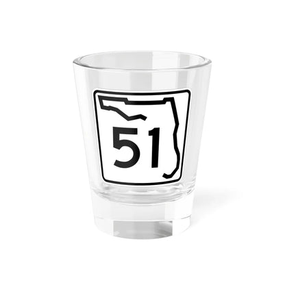 Florida 51 (Florida) (Road Sign) Shot Glass 1.5oz 1.5oz - Go Mug Yourself
