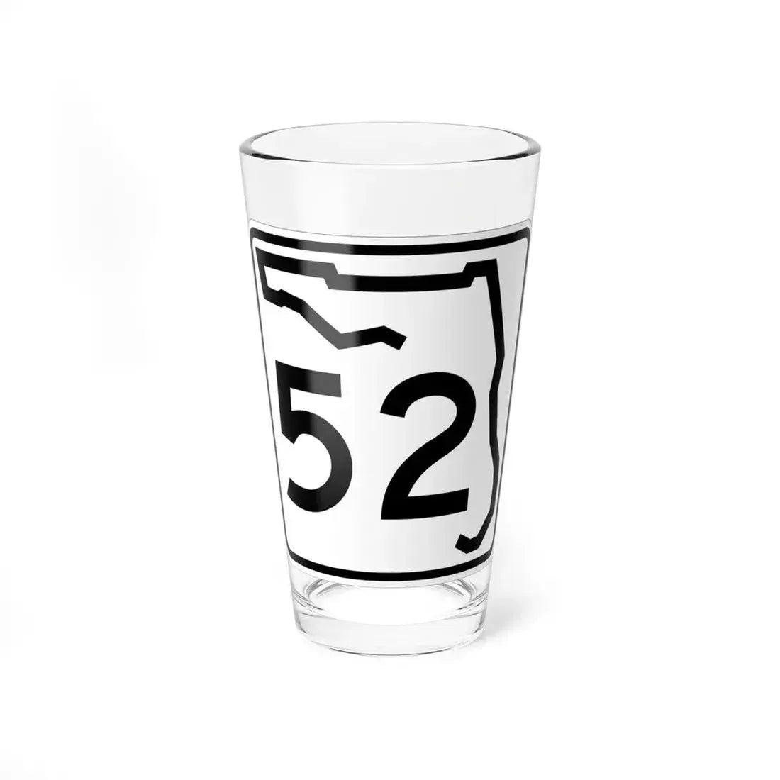 Florida 52 (Florida) (Road Sign) Pint Glass 16oz 16oz - Go Mug Yourself