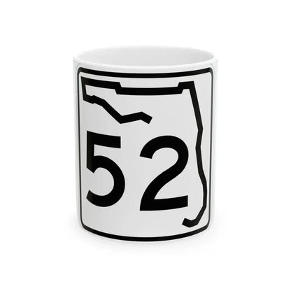 Florida 52 (Florida) (Road Sign) White Coffee Mug 11oz - Go Mug Yourself