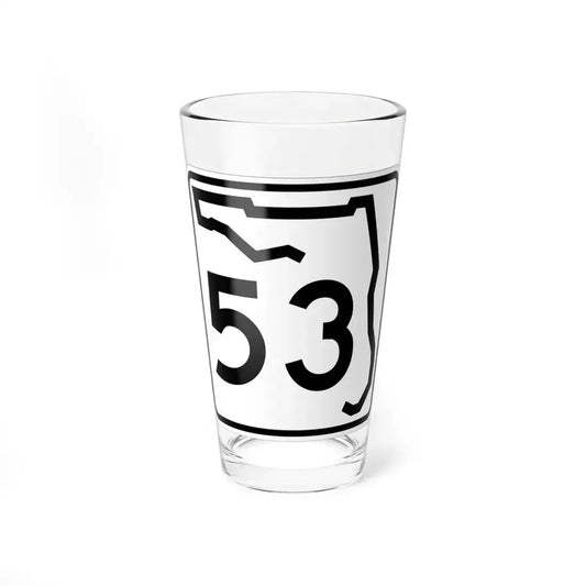 Florida 53 (Florida) (Road Sign) Pint Glass 16oz 16oz - Go Mug Yourself