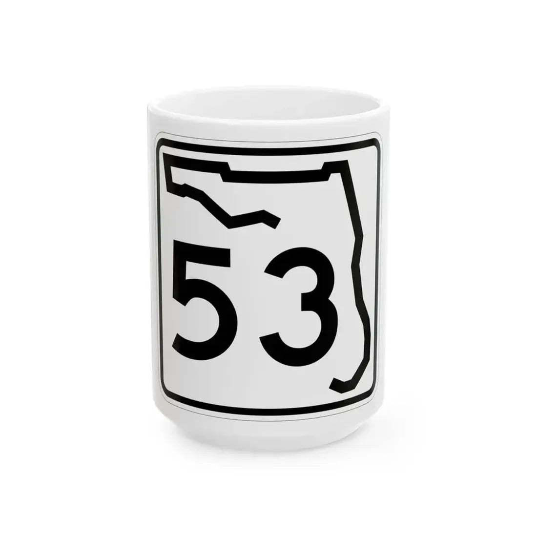 Florida 53 (Florida) (Road Sign) White Coffee Mug 15oz - Go Mug Yourself