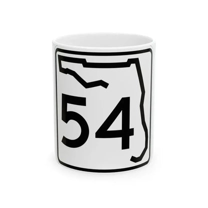 Florida 54 (Florida) (Road Sign) White Coffee Mug 11oz - Go Mug Yourself