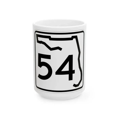 Florida 54 (Florida) (Road Sign) White Coffee Mug 15oz - Go Mug Yourself