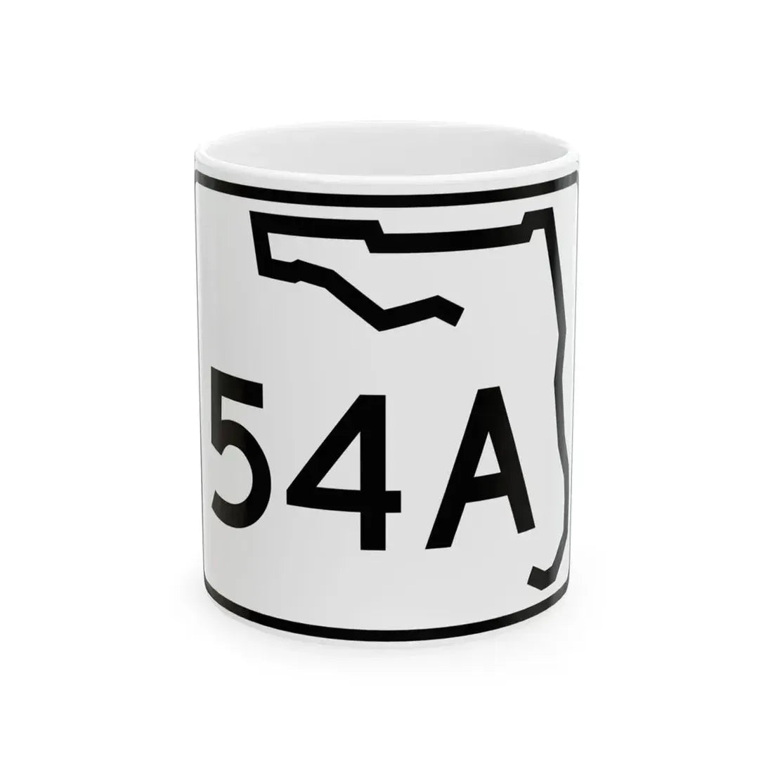 Florida 54A (Florida) (Road Sign) White Coffee Mug 11oz - Go Mug Yourself