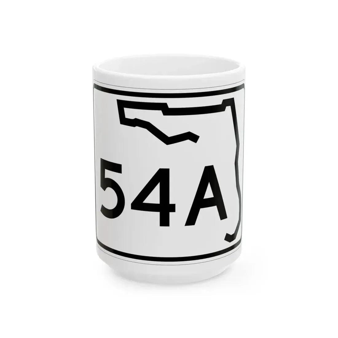 Florida 54A (Florida) (Road Sign) White Coffee Mug 15oz - Go Mug Yourself