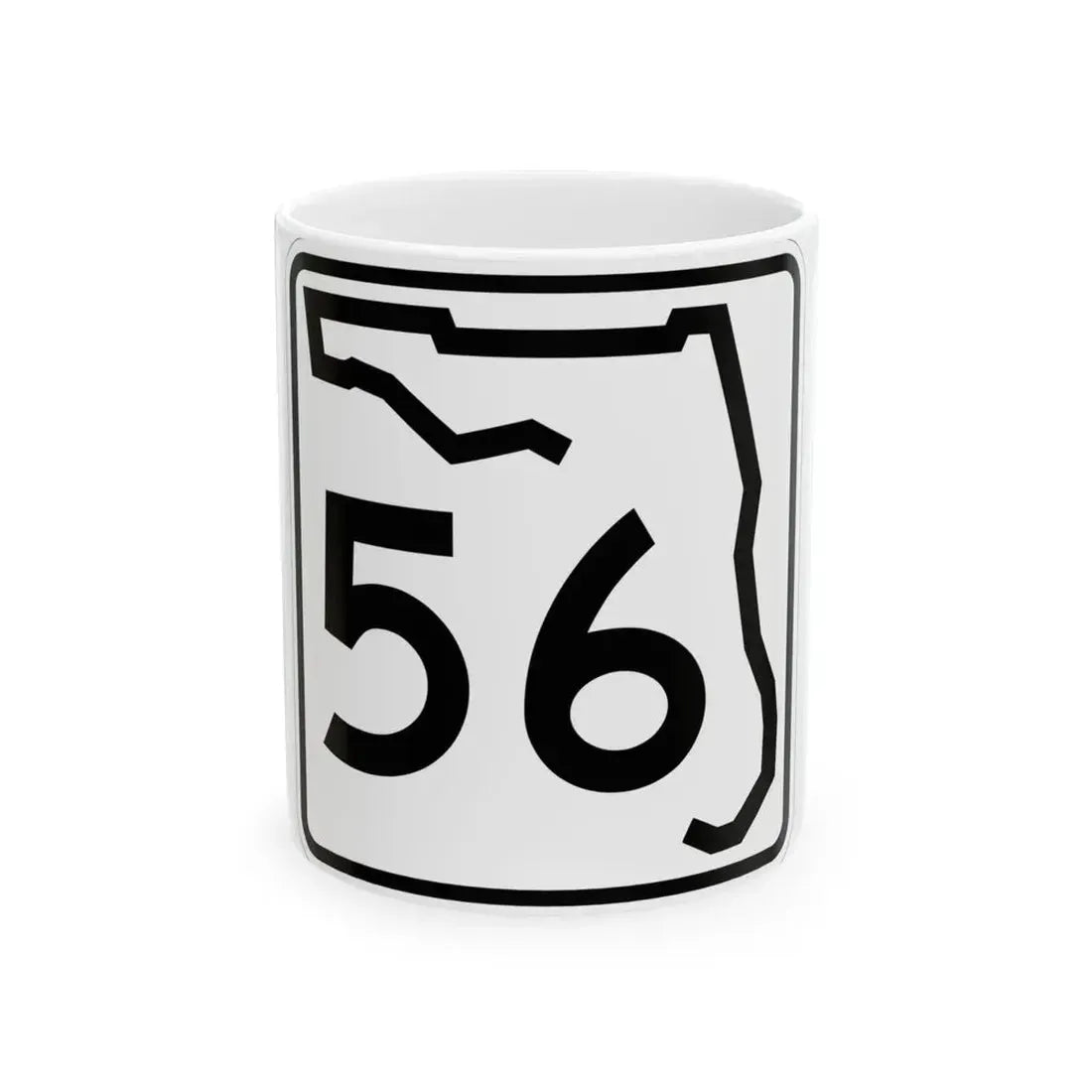Florida 56 (Florida) (Road Sign) White Coffee Mug 11oz - Go Mug Yourself