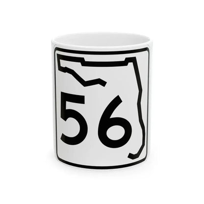 Florida 56 (Florida) (Road Sign) White Coffee Mug 11oz - Go Mug Yourself