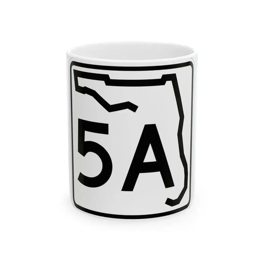 Florida 5A (Florida) (Road Sign) White Coffee Mug 11oz - Go Mug Yourself