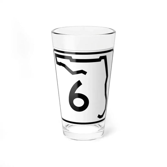 Florida 6 (Florida) (Road Sign) Pint Glass 16oz 16oz - Go Mug Yourself