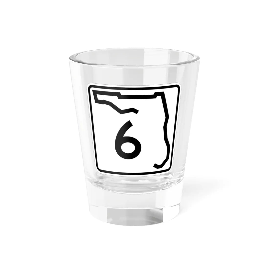 Florida 6 (Florida) (Road Sign) Shot Glass 1.5oz 1.5oz - Go Mug Yourself