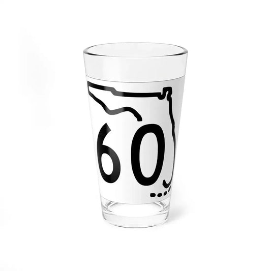 Florida 60 1955 (Florida) (Road Sign) Pint Glass 16oz 16oz - Go Mug Yourself