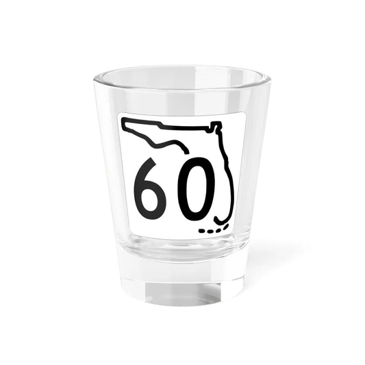 Florida 60 1955 (Florida) (Road Sign) Shot Glass 1.5oz 1.5oz - Go Mug Yourself