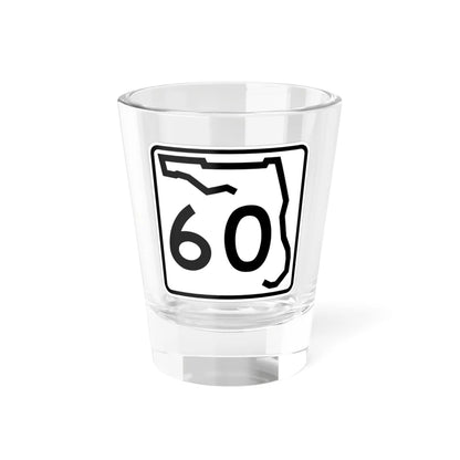 Florida 60 (Florida) (Road Sign) Shot Glass 1.5oz 1.5oz - Go Mug Yourself