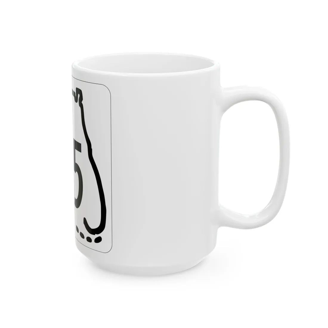 Florida 605 1955 (Florida) (Road Sign) White Coffee Mug - Go Mug Yourself