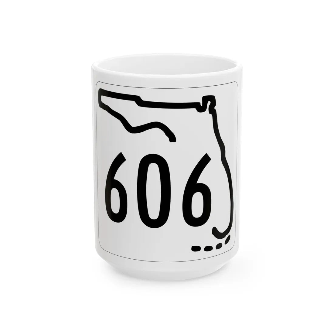Florida 606 1955 (Florida) (Road Sign) White Coffee Mug 15oz - Go Mug Yourself