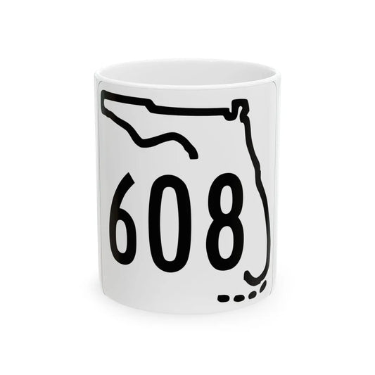 Florida 608 1955 (Florida) (Road Sign) White Coffee Mug 11oz - Go Mug Yourself