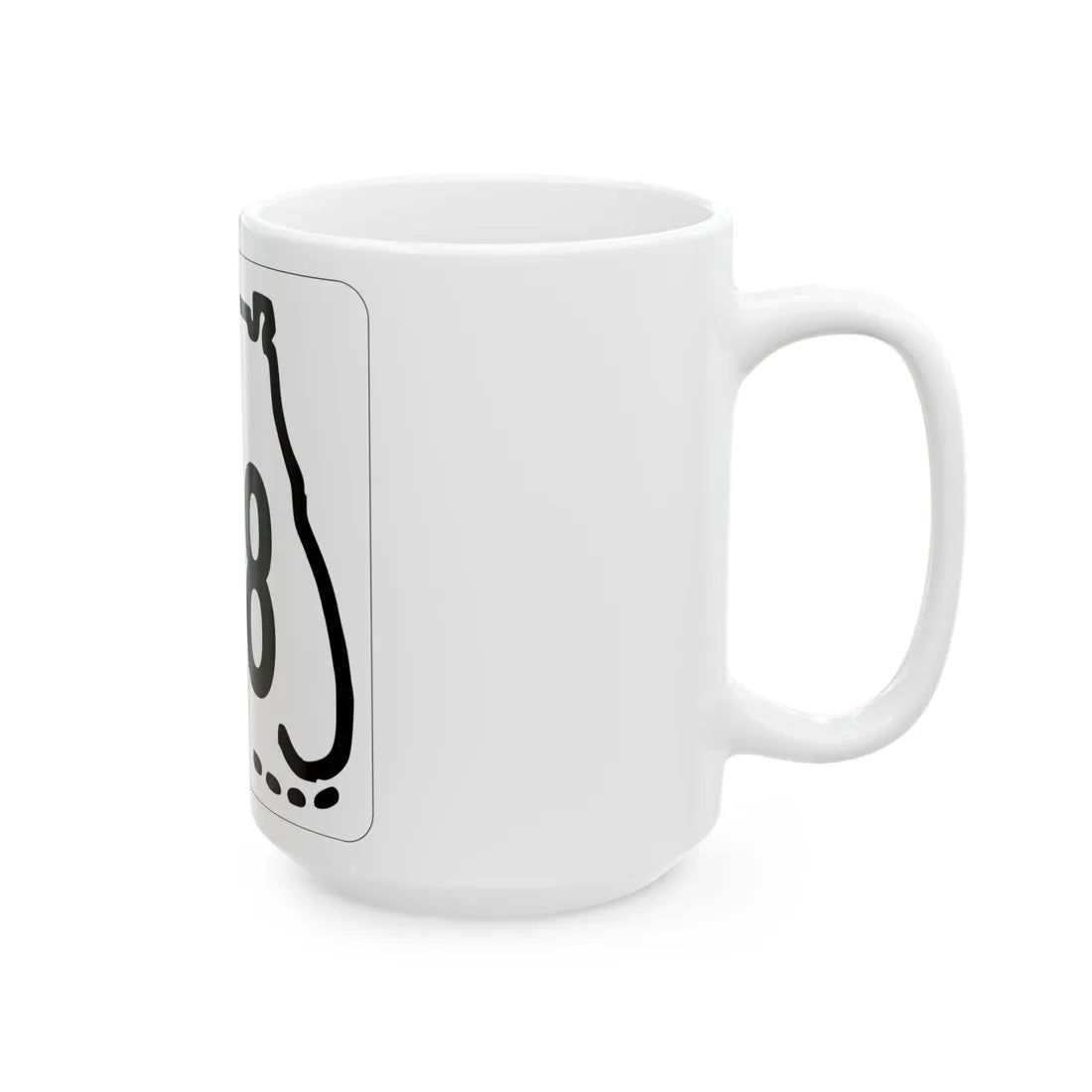 Florida 608 1955 (Florida) (Road Sign) White Coffee Mug - Go Mug Yourself