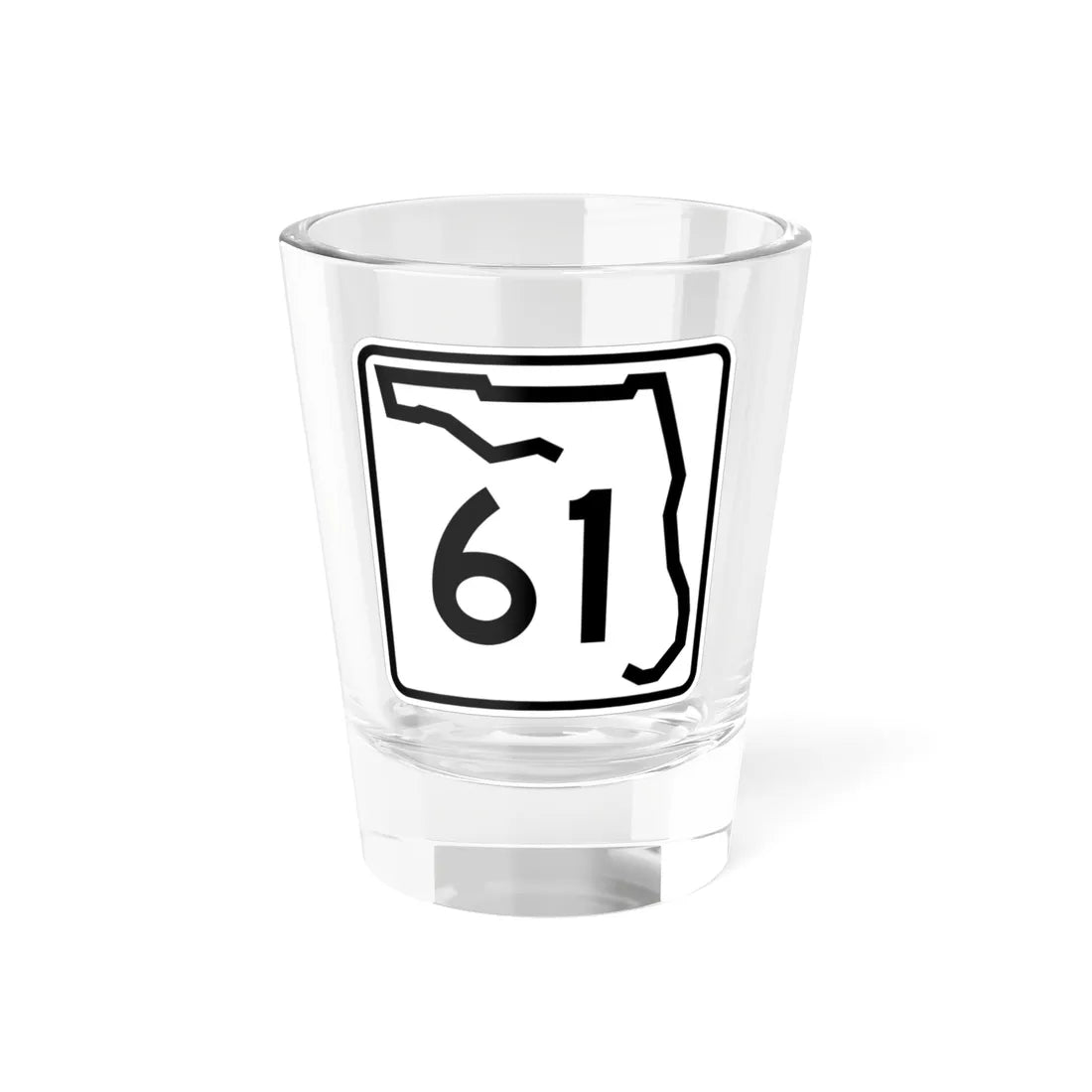 Florida 61 (Florida) (Road Sign) Shot Glass 1.5oz 1.5oz - Go Mug Yourself