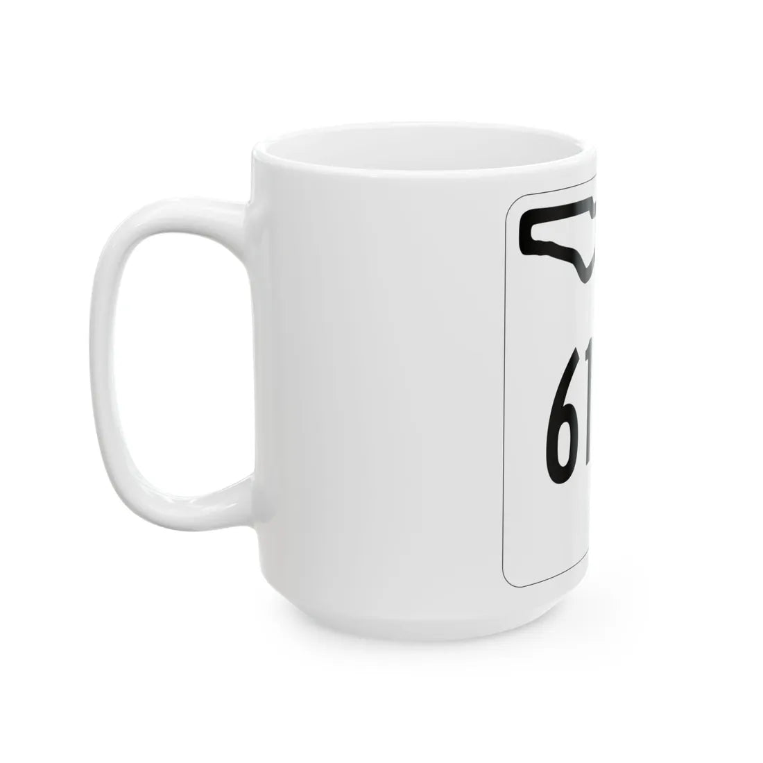 Florida 611B 1955 (Florida) (Road Sign) White Coffee Mug - Go Mug Yourself