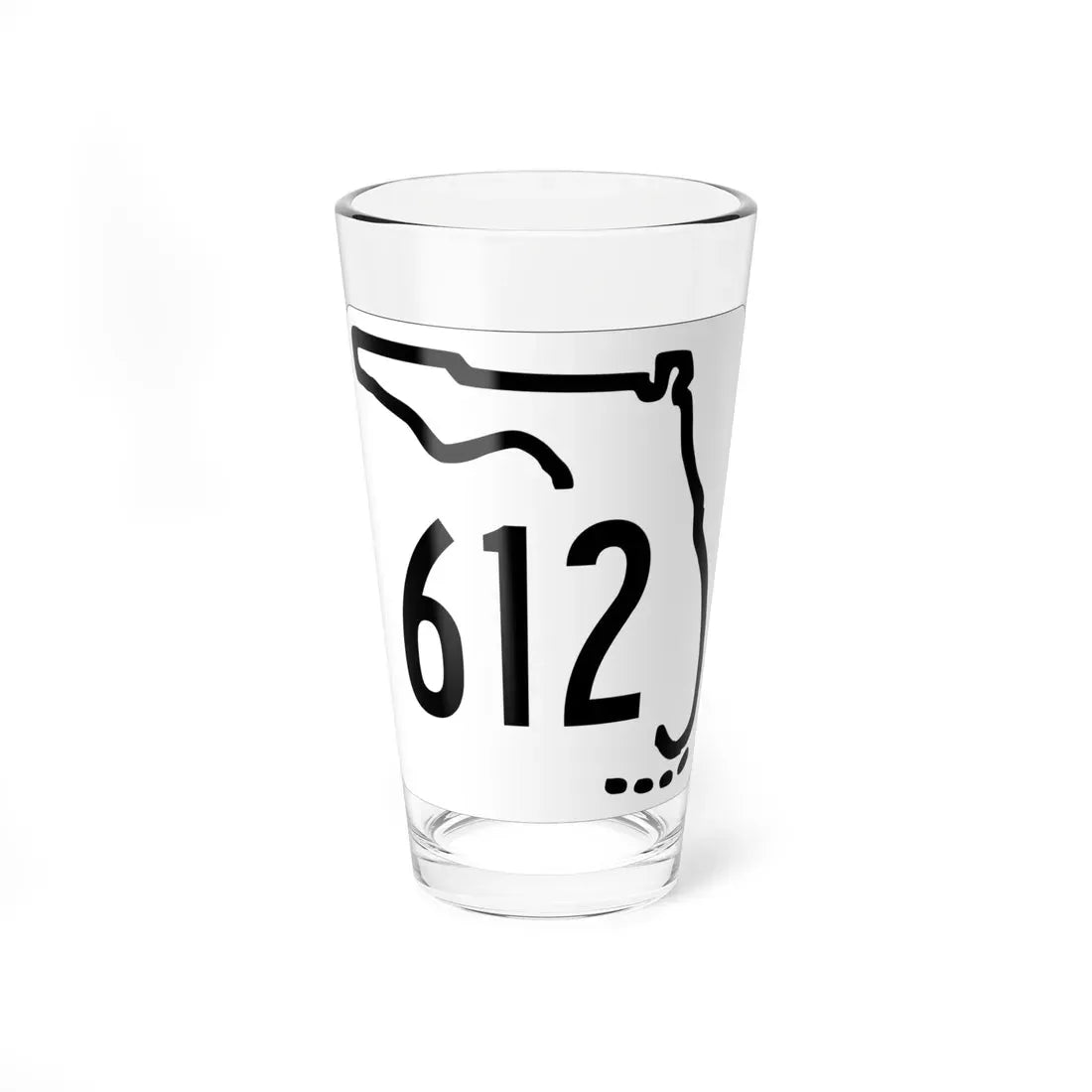 Florida 612 1955 (Florida) (Road Sign) Pint Glass 16oz 16oz - Go Mug Yourself