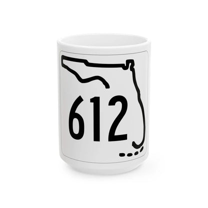 Florida 612 1955 (Florida) (Road Sign) White Coffee Mug 15oz - Go Mug Yourself