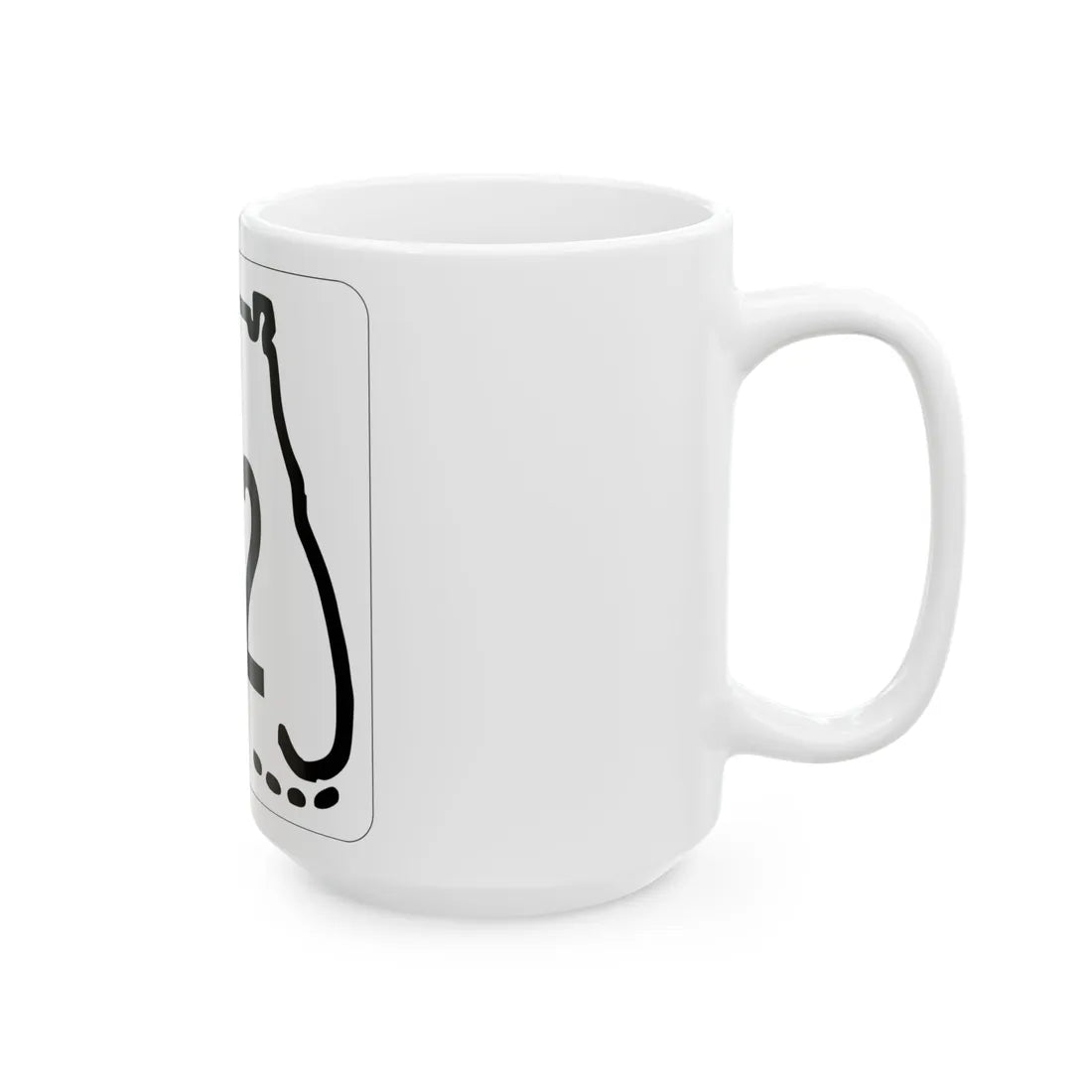Florida 612 1955 (Florida) (Road Sign) White Coffee Mug - Go Mug Yourself