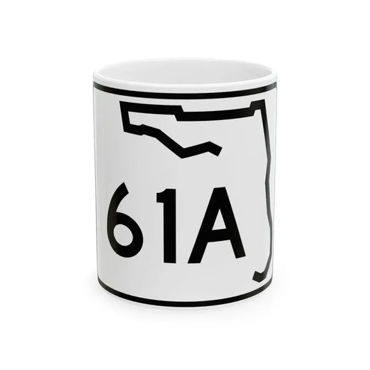 Florida 61A (Florida) (Road Sign) White Coffee Mug 11oz - Go Mug Yourself