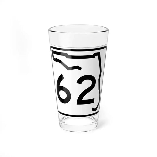 Florida 62 (Florida) (Road Sign) Pint Glass 16oz 16oz - Go Mug Yourself