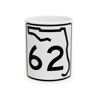 Florida 62 (Florida) (Road Sign) White Coffee Mug 11oz - Go Mug Yourself