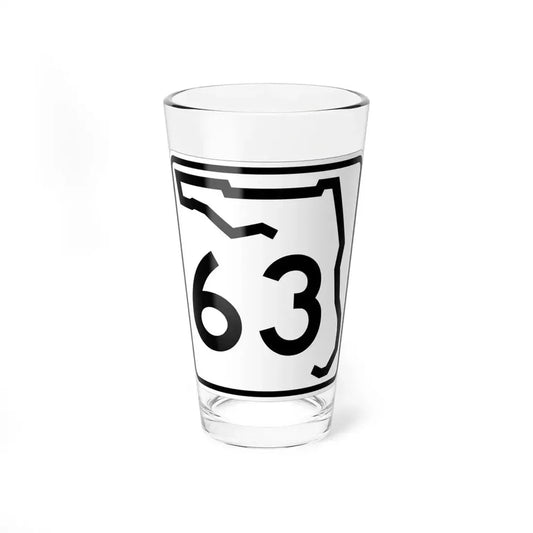 Florida 63 (Florida) (Road Sign) Pint Glass 16oz 16oz - Go Mug Yourself