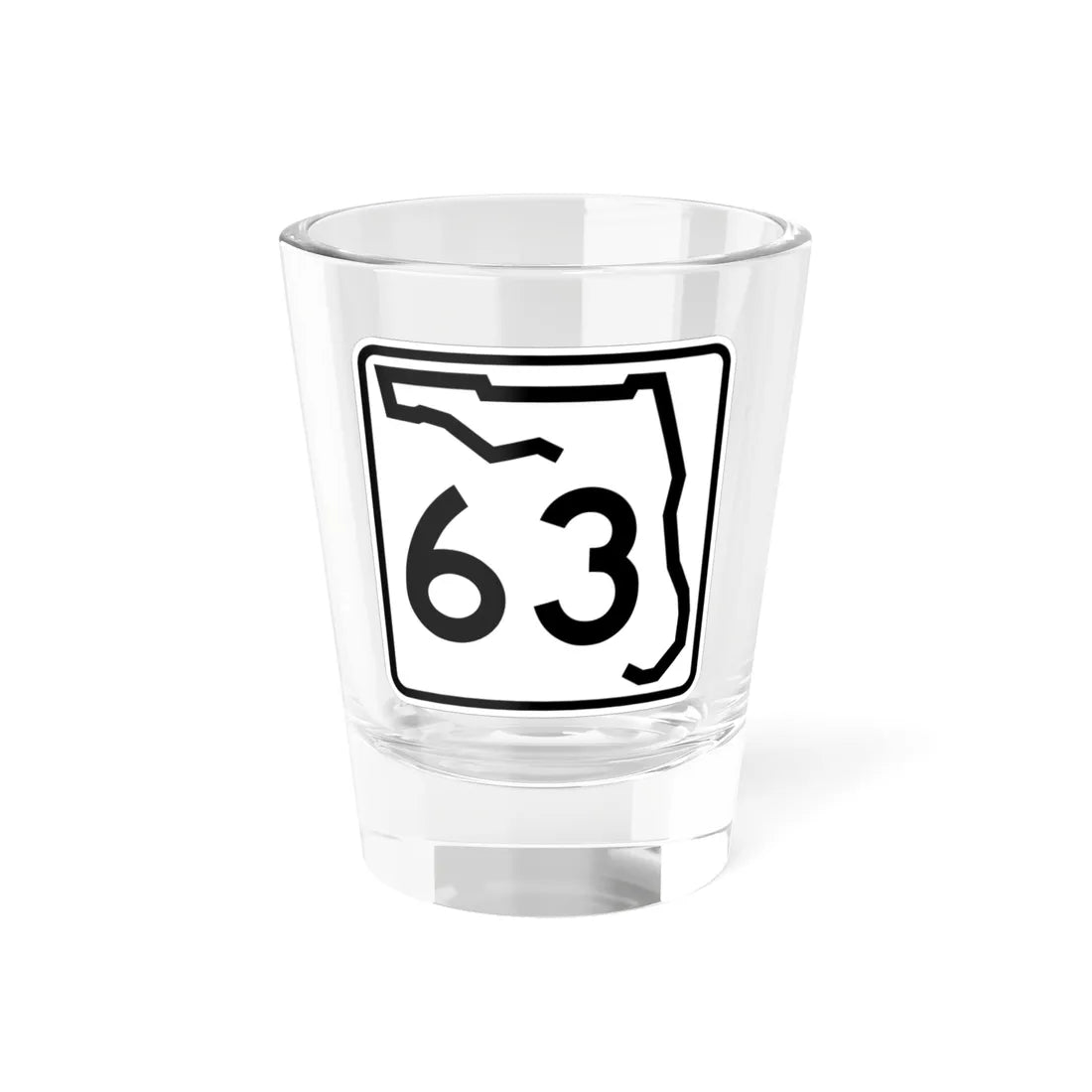 Florida 63 (Florida) (Road Sign) Shot Glass 1.5oz 1.5oz - Go Mug Yourself