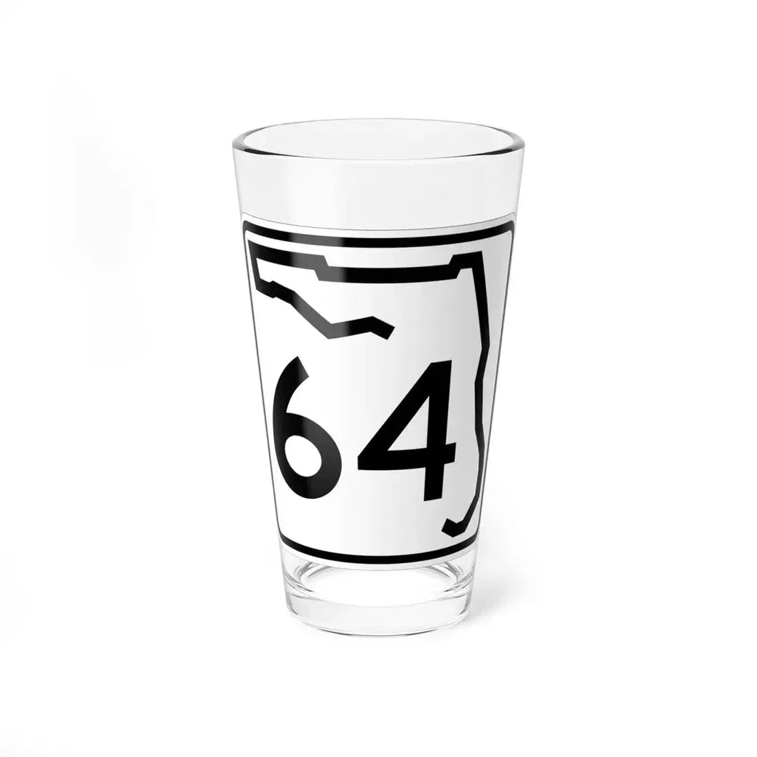 Florida 64 (Florida) (Road Sign) Pint Glss 16oz 16oz - Go Mug Yourself