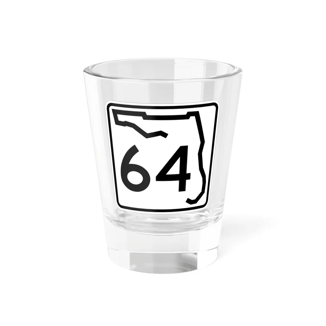 Florida 64 (Florida) (Road Sign) Shot Glass 1.5oz 1.5oz - Go Mug Yourself