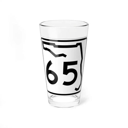 Florida 65 (Florida) (Road Sign) Pint Glass 16oz 16oz - Go Mug Yourself