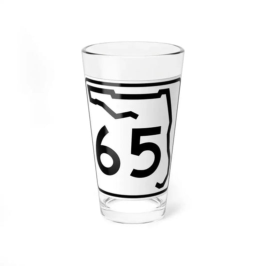 Florida 65 (Florida) (Road Sign) Pint Glass 16oz 16oz - Go Mug Yourself