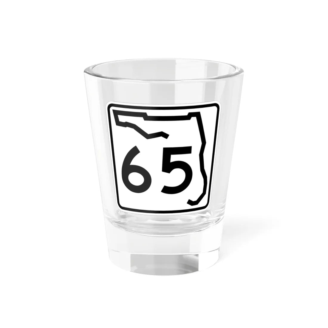 Florida 65 (Florida) (Road Sign) Shot Glass 1.5oz 1.5oz - Go Mug Yourself