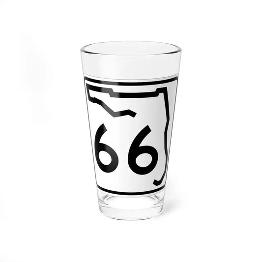 Florida 66 (Florida) (Road Sign) Pint Glass 16oz 16oz - Go Mug Yourself