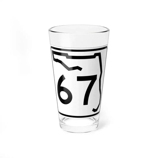 Florida 67 (Florida) (Road Sign) Pint Glass 16oz 16oz - Go Mug Yourself
