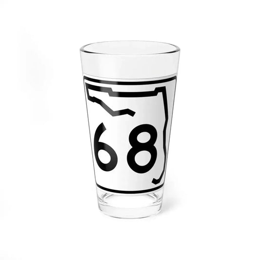 Florida 68 (Florida) (Road Sign) Pint Glass 16oz 16oz - Go Mug Yourself