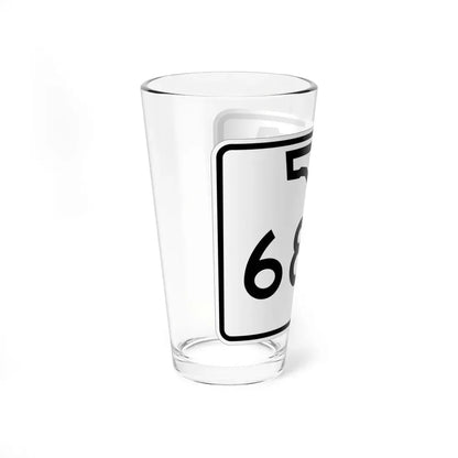 Florida 68A (Florida) (Road Sign) Pint Glss 16oz - Go Mug Yourself