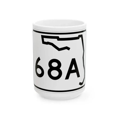 Florida 68A (Florida) (Road Sign) White Coffee Mug 15oz - Go Mug Yourself