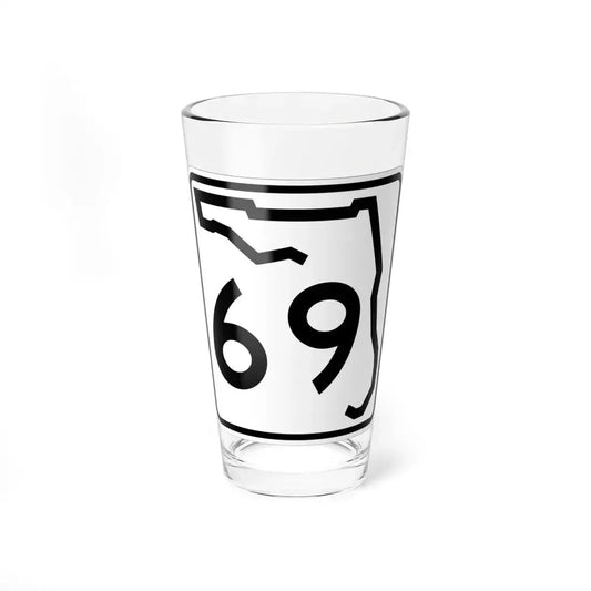 Florida 69 (Florida) (Road Sign) Pint Glass 16oz 16oz - Go Mug Yourself