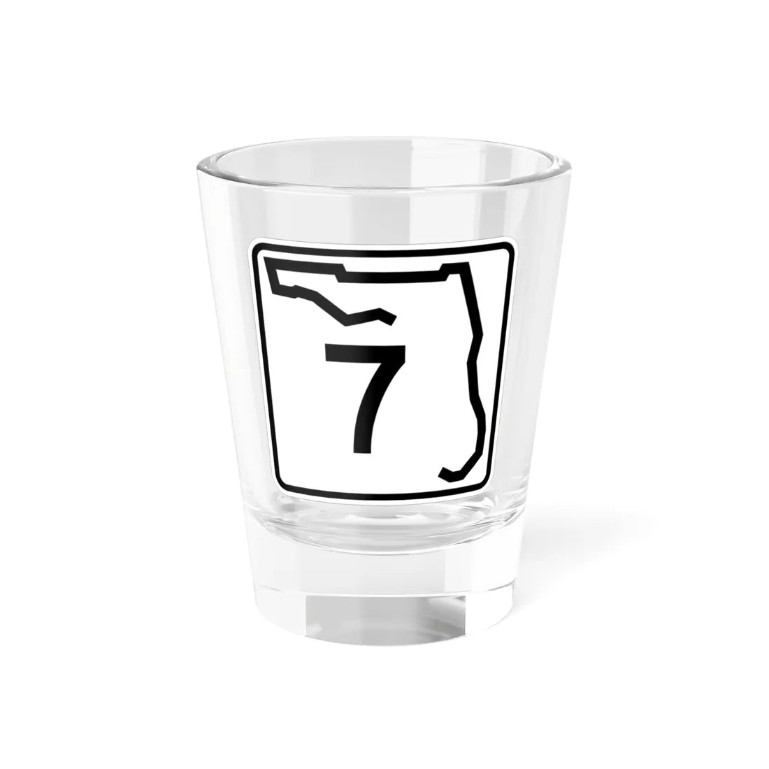 Florida 7 (Florida) (Road Sign) Shot Glass 1.5oz 1.5oz - Go Mug Yourself