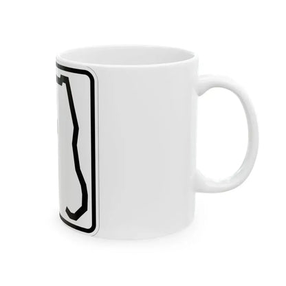 Florida 7 (Florida) (Road Sign) White Coffee Mug - Go Mug Yourself