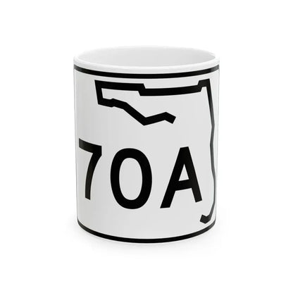 Florida 70A (Florida) (Road Sign) White Coffee Mug 11oz - Go Mug Yourself